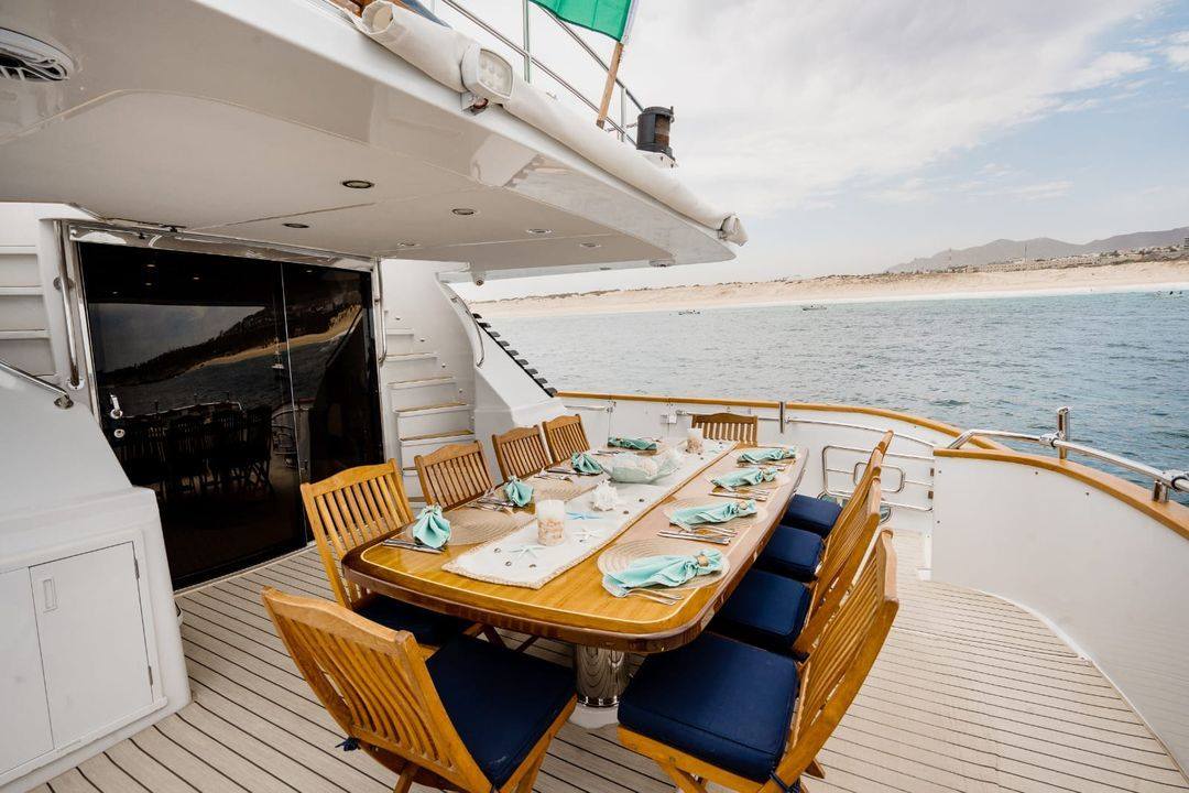 Sport fishing charter yacht in the Sea of Cortez off Cabo San Lucas