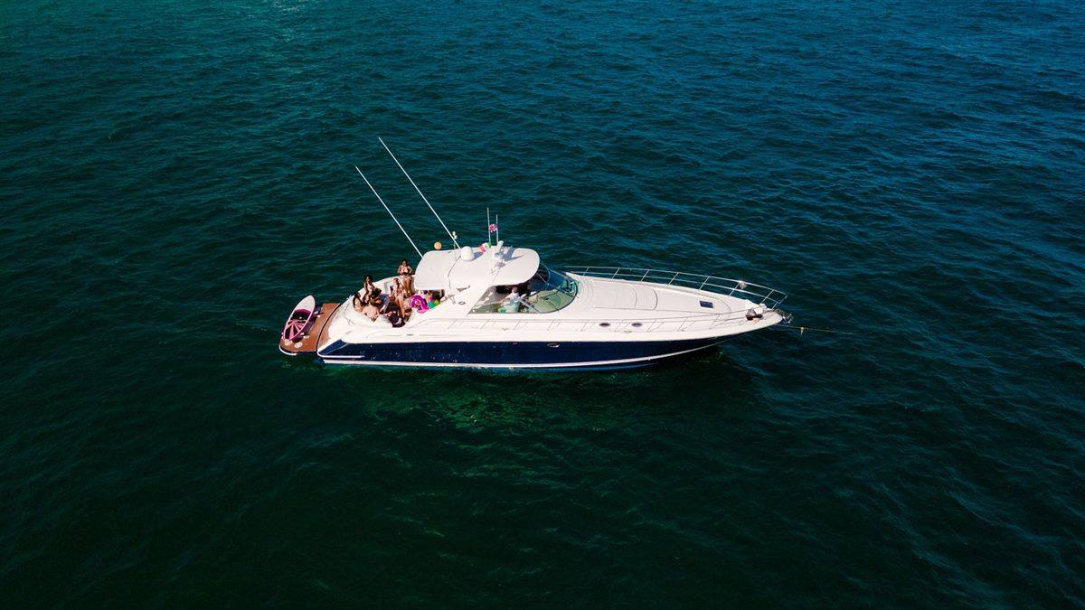 Private yacht on a Cabo San Lucas sunset cruise in the Sea of Cortez
